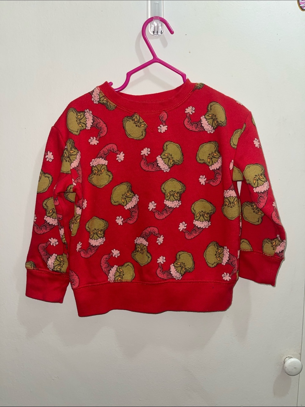 Dr. Seuss The Grinch Ugly Christmas Sweater Sz 2T Winter Holiday